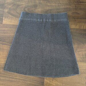 NWT Zara Grey Knit Mini Skirt - Size M